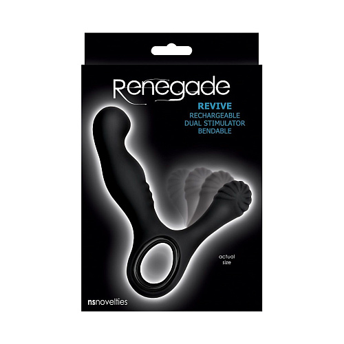Чёрный стимулятор простаты с вибрацией NS Novelties Revive Prostate Massager NSN-1102-03