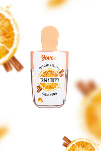 Бальзам для губ с ароматом апельсина и корицы ToyFa «Горячий поцелуй» 722702