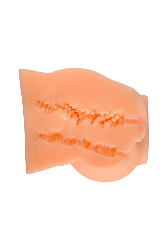 Телесный реалистичный полуторс с двумя любовными тоннелями Xise XS-MA50005