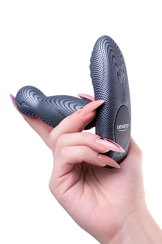 Чёрный вибростимулятор простаты с пультом ДУ Levett Ancus 18001B