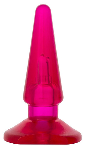 Розовая конусообразная анальная втулка ToyFa 881303-3 (9,5 см)