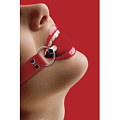 Кляп-шар на красных ремешках Shots Media BV Solid Ball Gag OU099RED