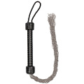 Чёрная многохвостая металлическая плеть Shots Media BV Silver Ball Chain Flogger PAI022BLK (76 см)
