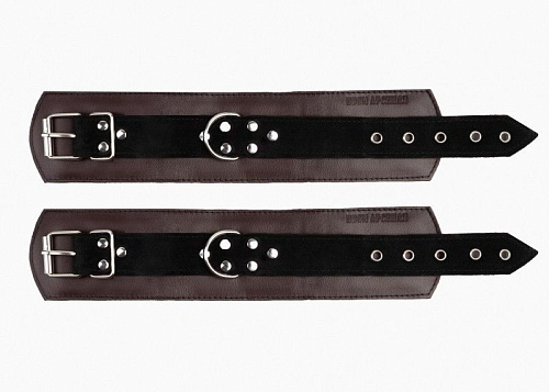 Бордовые поножи с контрастными вставками БДСМ арсенал 915-04 BX DD