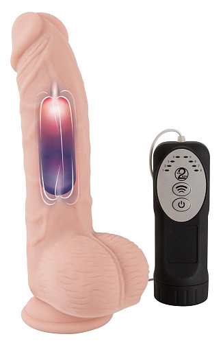 Телесный вибратор-реалистик Orion Medical Silicone Pulsating Vibrator 05968760000 (20 см)