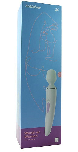 Белый вибратор Satisfyer Wand-er Woman 001227SA