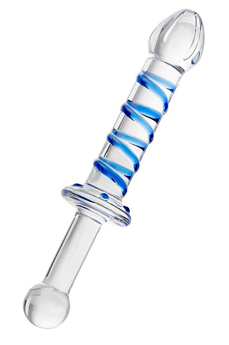 Двусторонний стеклянный фаллоимитатор Sexus 912044