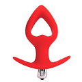 Красная вибровтулка-сердечко с ограничителем Bior toys ST-40174-3 (10,5 см)