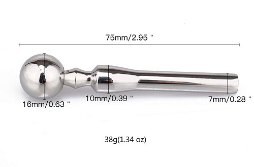 Металлический конусовидный уретральный плаг Bior toys NTU-80402