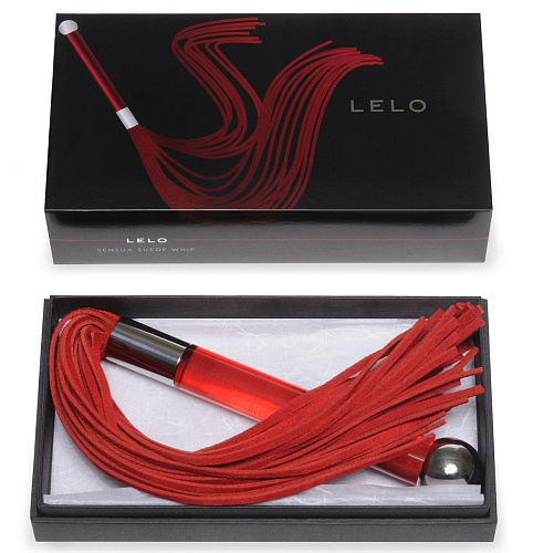 Красная замшевая плеть Lelo Sensua Suede Whip Red LEL1463