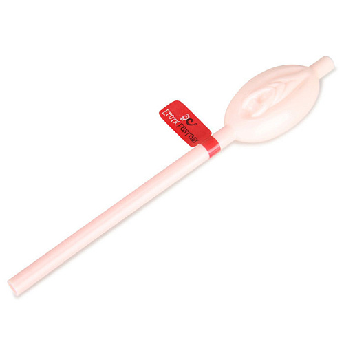 Телесная трубочка для напитков в виде вагины Erotic Fantasy EF-PF004