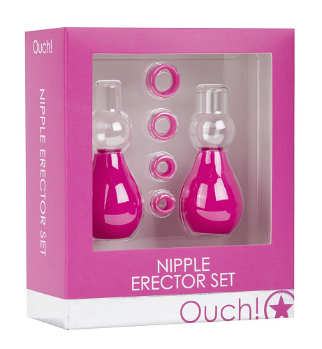 Розовый набор для стимуляции груди Shots Media BV OU056PNK
