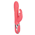 Коралловый вибромассажёр-кролик с поступательными движениями California Exotic Novelties Enchanted Exciter SE-0649-20-3