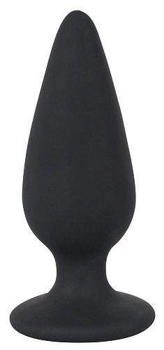Чёрная анальная втулка Orion Heavy Plug Medium 05330090000 (8,9 см)