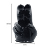 Чёрная насадка на вибромассажёр в виде 2 пальцев Baile BI-014352 (для Power Head)