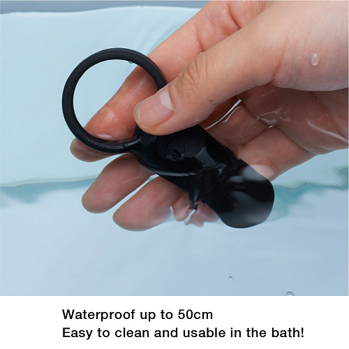 Чёрное эрекционное кольцо Tenga SVR Black TSV-001