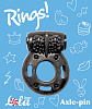 Чёрное эрекционное кольцо с вибрацией Lola toys Rings Axle-pin 0114-82Lola