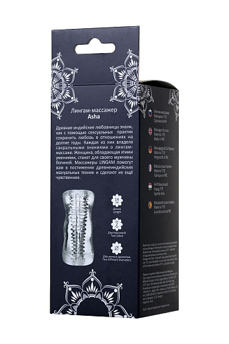 Прозрачный мастурбатор ToyFa Lingam Asha 880103