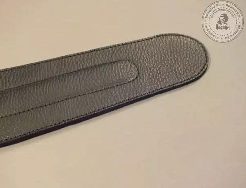 Чёрный кожаный спанкер Подиум «Лопатка малая» Р1608