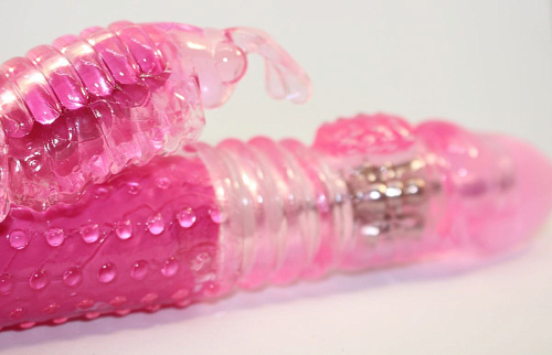 Розовый виброкомпьютер с ротацией и функцией Up Down 4sexdreaM 47092-1 (23,5 см)