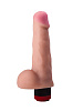 Реалистичный фаллоимитатор телесного цвета с вибрацией и мошонкой LOVETOY (А-Полимер) 801200 (17 см)