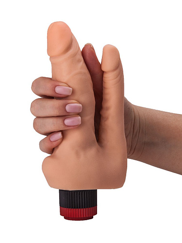 Двойной гелевый вибратор телесного цвета LOVETOY (А-Полимер) 114700 (17 см)