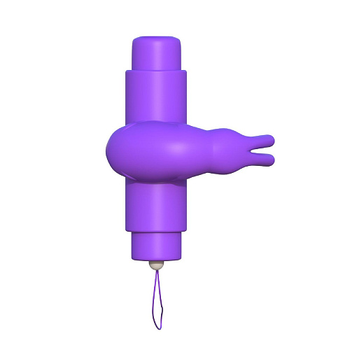 Фиолетовое эрекционное кольцо на пенис и мошонку с вибрацией Pipedream Remote Control Rabbit Ring PD5817-12