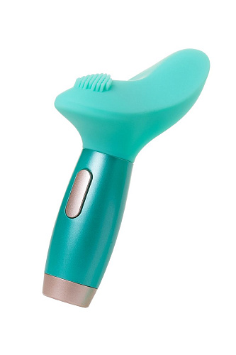 Нереалистичный зелёный вибратор с 2 сменными насадками Le Stelle PERKS SERIES EX-4 LS12212