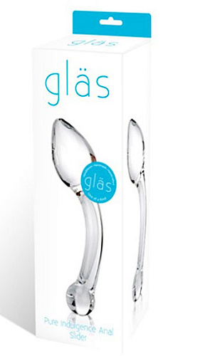 Прозрачная капля для массажа простаты Glas Pure Slider GLAS-83