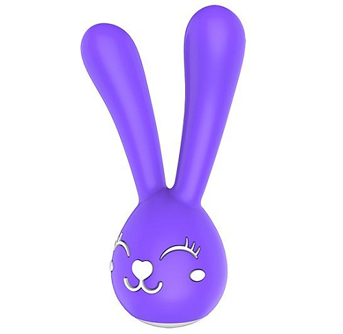 Фиолетовый вибратор-зайчик для стимуляции клитора и эрогенных зон Dibe NANCY 380049