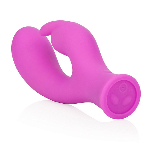 Перезаряжаемый розовый вибратор со стимулятором клитора Jopen Envy 7 JO-6001-10-3 (18,5 см)