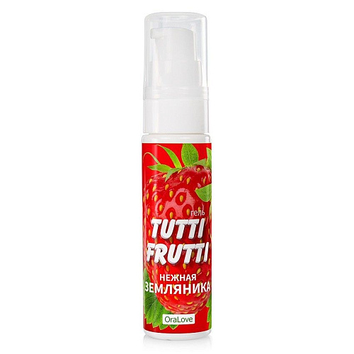 Гель-смазка с земляничным вкусом Биоритм Tutti-frutti LB-30002 (30 гр)
