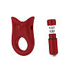 Красное эрекционное виброкольцо OVO B2 RED
