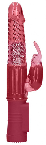 Красный вибратор-кролик Shots Media BV Rotating Rabbit SHTO002RED (23 см)