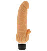 Телесный вибратор с лепестками в основании Dream Toys PURRFECT SILICONE CLASSIC 7INCH FLESH 20777 (18 см)
