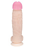Крупный фаллоимитатор телесного цвета на присоске LOVETOY (А-Полимер) REAL Next №56 565603 (22,5 см)