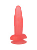 Розовый гелевый анальный стимулятор на присоске LOVETOY (А-Полимер) 215200 (12,5 см)