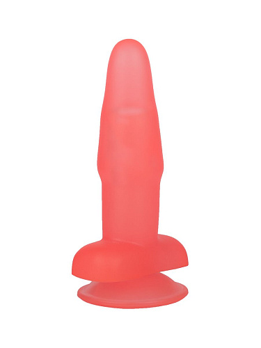 Розовый гелевый анальный стимулятор на присоске LOVETOY (А-Полимер) 215200 (12,5 см)
