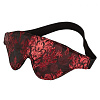 Чёрно-красная маска на глаза закрытого типа California Exotic Novelties Blackout Eye Mask SE-2712-46-3