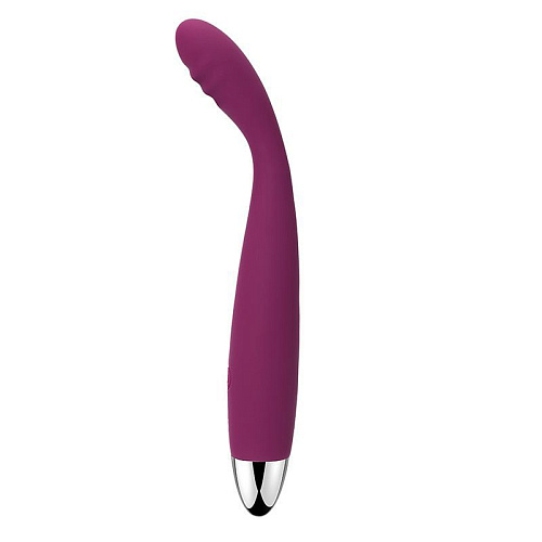 Фиолетовый вибратор с гнущейся головкой Svakom Cici Violet SG-02B (18,2 см)