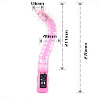 Розовый гнущийся анальный вибратор с усиками Baile BW-038002 (27,6 см)
