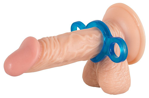 Набор из 2 эрекционных голубвх колец с петлями по бокам Orion 0511811