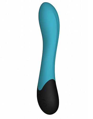 Бирюзовый вибратор для стимуляции точки G с нагревом Le Frivole Lynx 05493 (20,8 см)