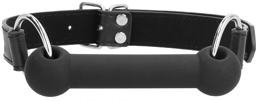 Чёрный кляп-трензель Shots Media BV Bit Gag OU266BLK