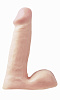 Телесный фаллоимитатор с мошонкой Pipedream BASIX PD4201-21 (15,2 см)