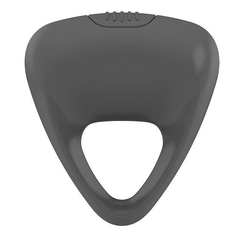 Эрекционное кольцо серого цвета OVO B9 GREY