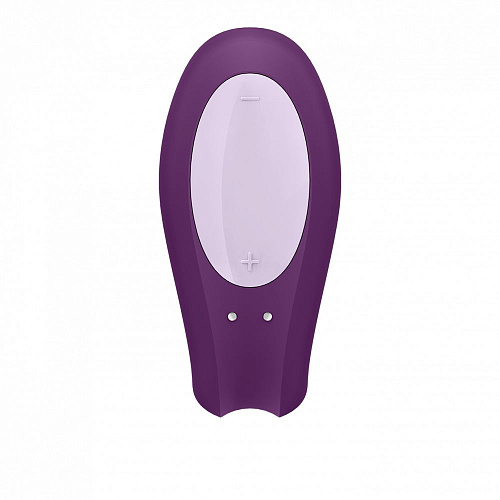 Фиолетовый вибратор для пар с управлением через приложение Satisfyer Double Joy J2008-16-3