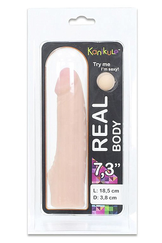 Телесная насадка на пояс Harness Kanikule Real body KL-862102 (18,5 см)