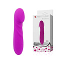 Лиловый перезаряжаемый вибромассажёр Baile REUBEN BI-014358 (14,2 см)
