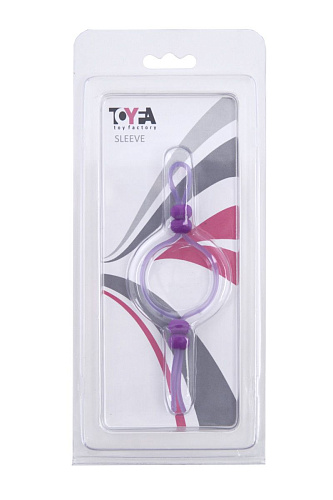 Фиолетовое лассо с 4 утяжками ToyFa 888013-4